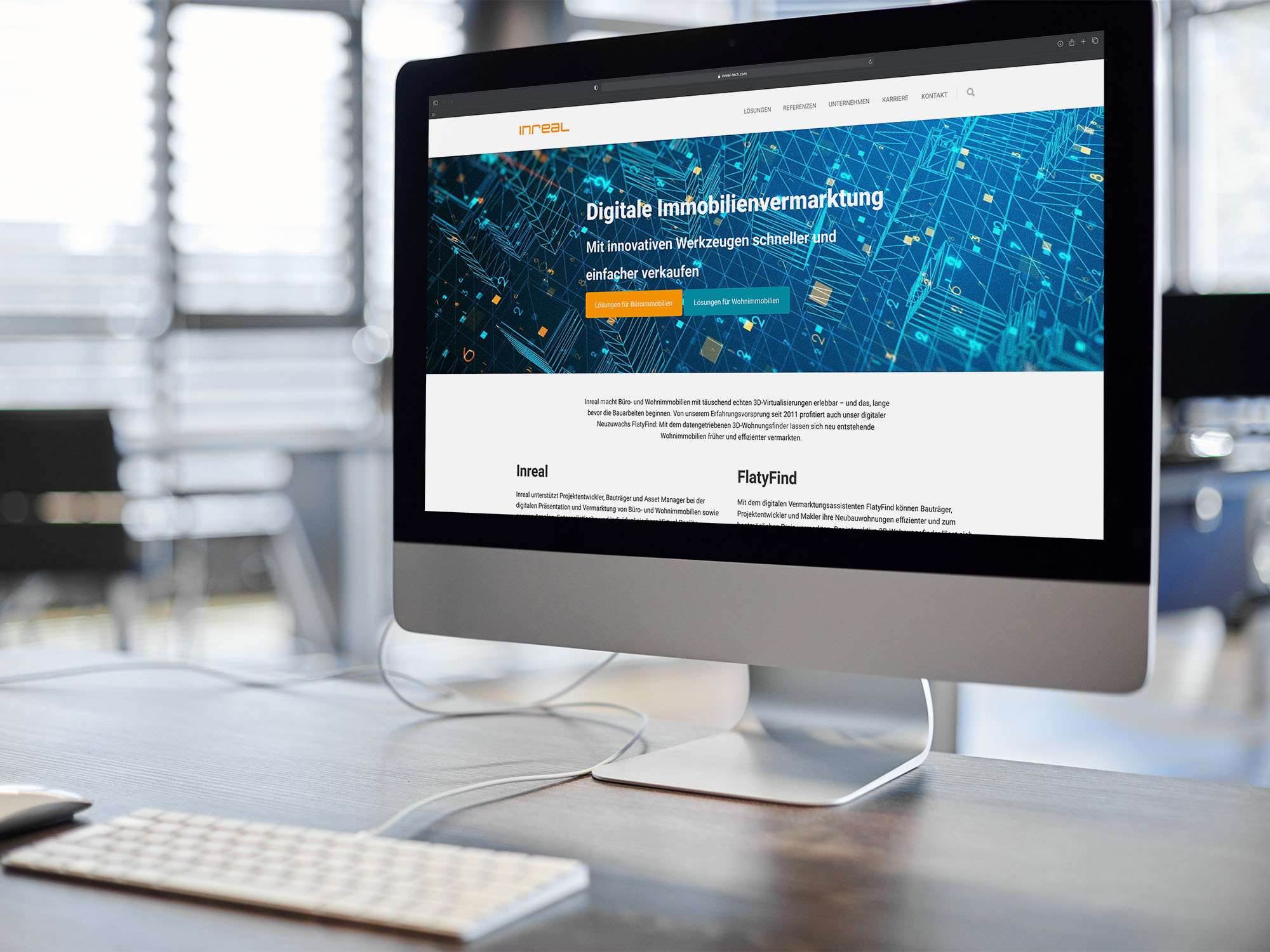 MOCKUP WEBSITE Inreal